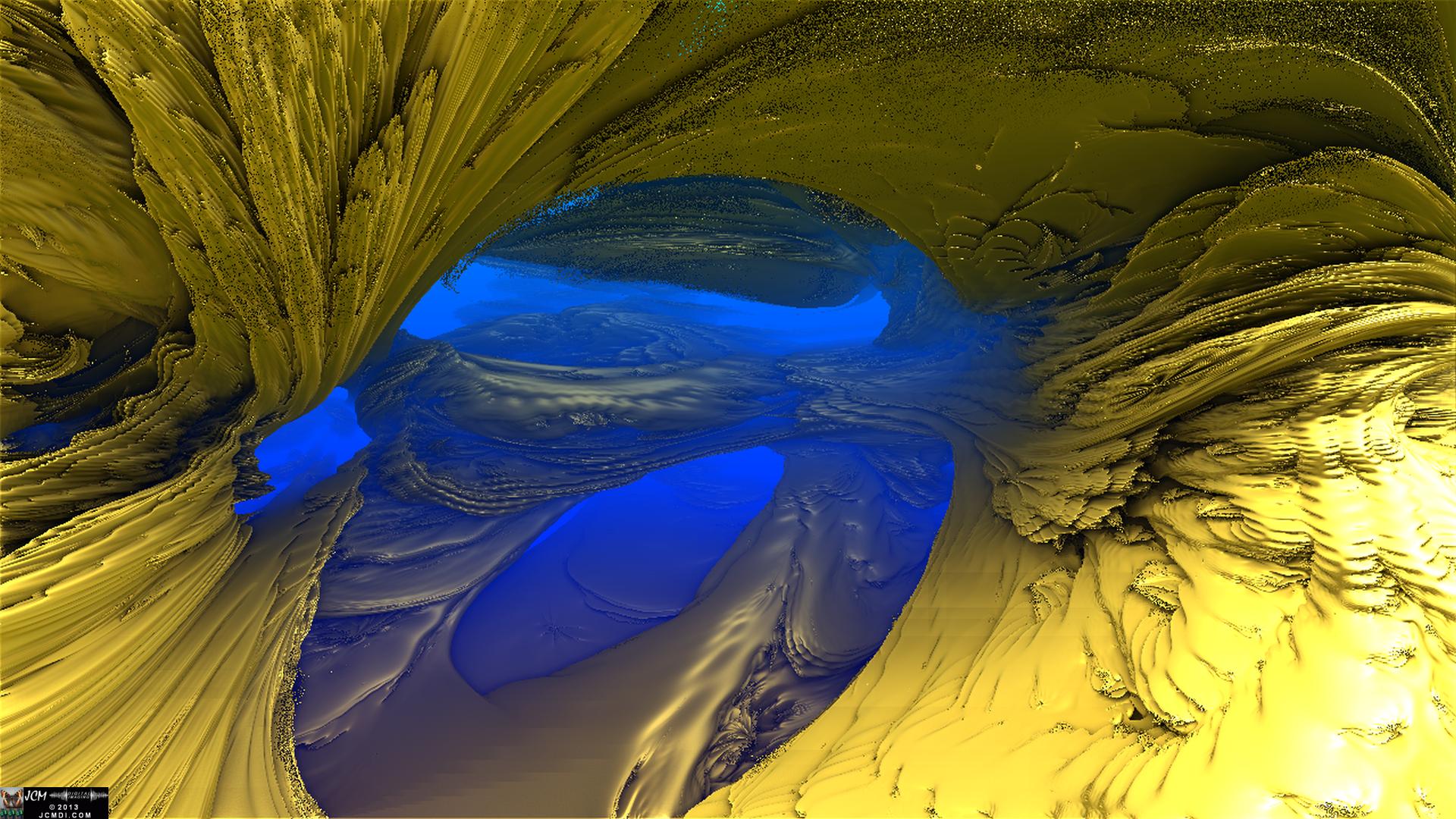 A Still frame from the Fractal animation �GoldenFlight 1�